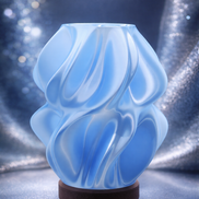 Silk Glow Lamp - Sky Blue