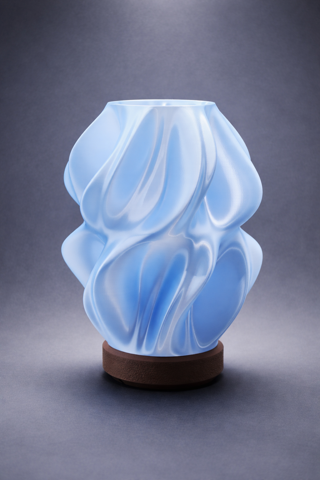Silk Glow Lamp - Sky Blue