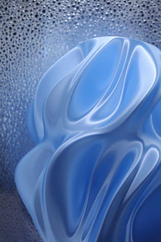 Silk Glow Lamp - Sky Blue