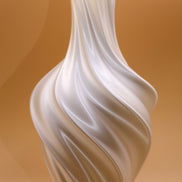 Silk Wave Vase - White