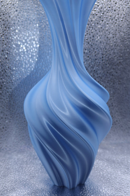 Silk Wave Vase - Blue
