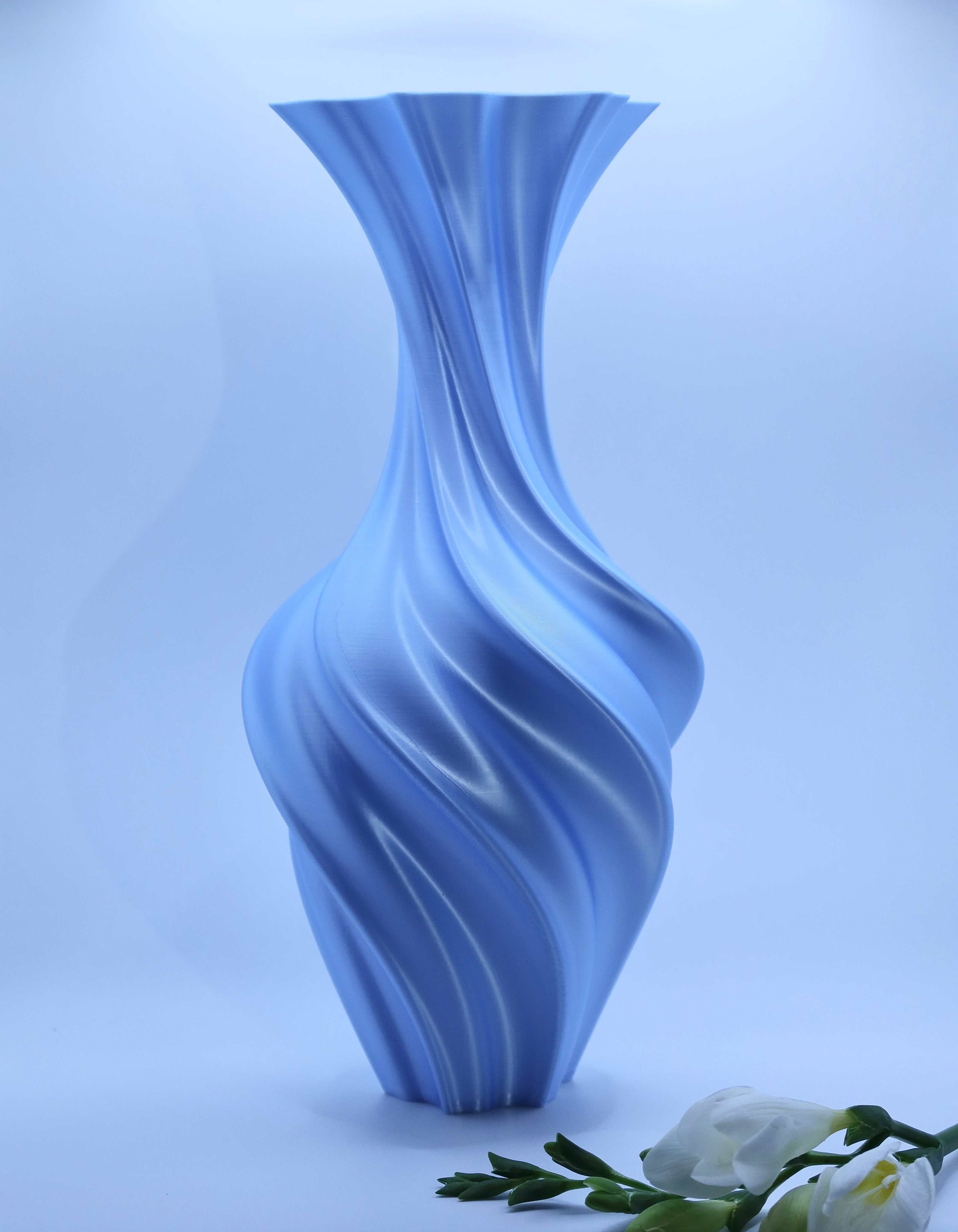 sky blue silk