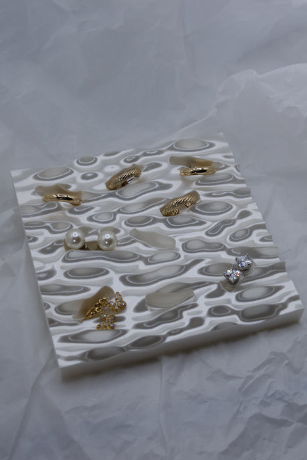 Ripple Jewelry Tray - White