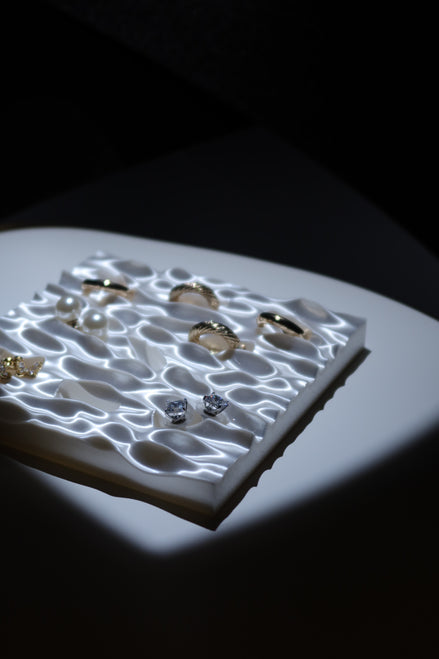 Ripple Jewelry Tray - White