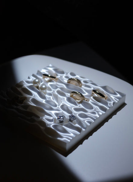 Ripple Jewelry Tray - White