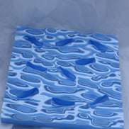 Ripple Jewelry Tray - Grooved version -  Blue