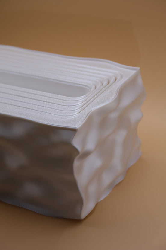 Silk White Tissue Box