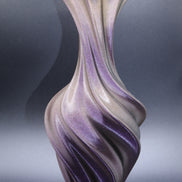 Silk Wave Vase - Matte Purple