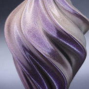 Silk Wave Vase - Matte Purple