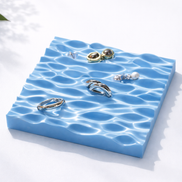 Ripple Jewelry Tray - Blue