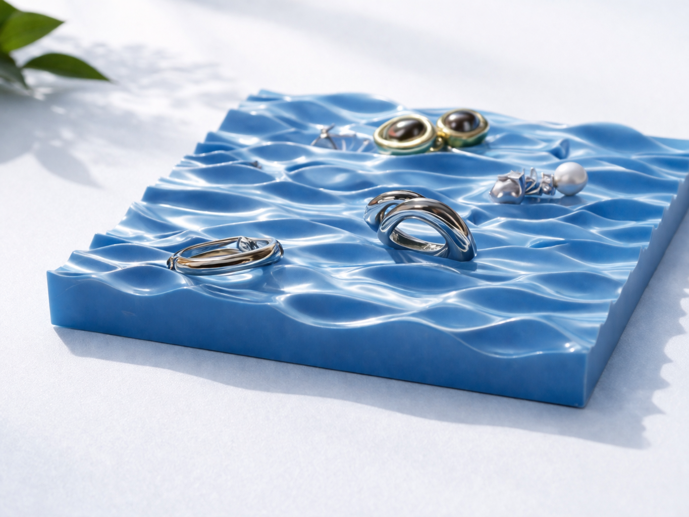 Ripple Jewelry Tray - Blue